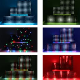 WS2812B RGB LED Digital Flexible Individually Addressable Panel Strip Light WS2812 8x8 16x16 8x32 Module Matrix Screen DC5V