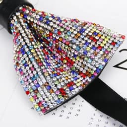 Gentle Men Luxury Diamond Bowtie Butterfly Knot Rhinestone Collar Tie Crystal Super Cool Diamond Wedding Formal Party Bow tie