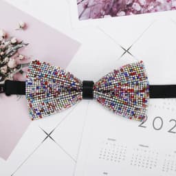Gentle Men Luxury Diamond Bowtie Butterfly Knot Rhinestone Collar Tie Crystal Super Cool Diamond Wedding Formal Party Bow tie