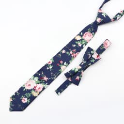 Cartoon Floral Children Tie Bowtie Set Cotton Skinny Slim Casual Solid Color Boys Girls Colorful Adjustable Shirt Gravata Gift