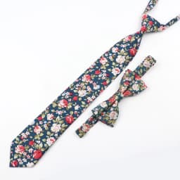 Cartoon Floral Children Tie Bowtie Set Cotton Skinny Slim Casual Solid Color Boys Girls Colorful Adjustable Shirt Gravata Gift