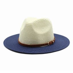 Straw hat two-color gradient sun hat outdoor sun hat straw hat seaside sunscreen beach hat sun hat various accessories wholesale