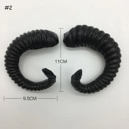 Anime Black Simulation Plastic Goat DIY Cosplay Headband Sheep horn Artificial Christmas Costume