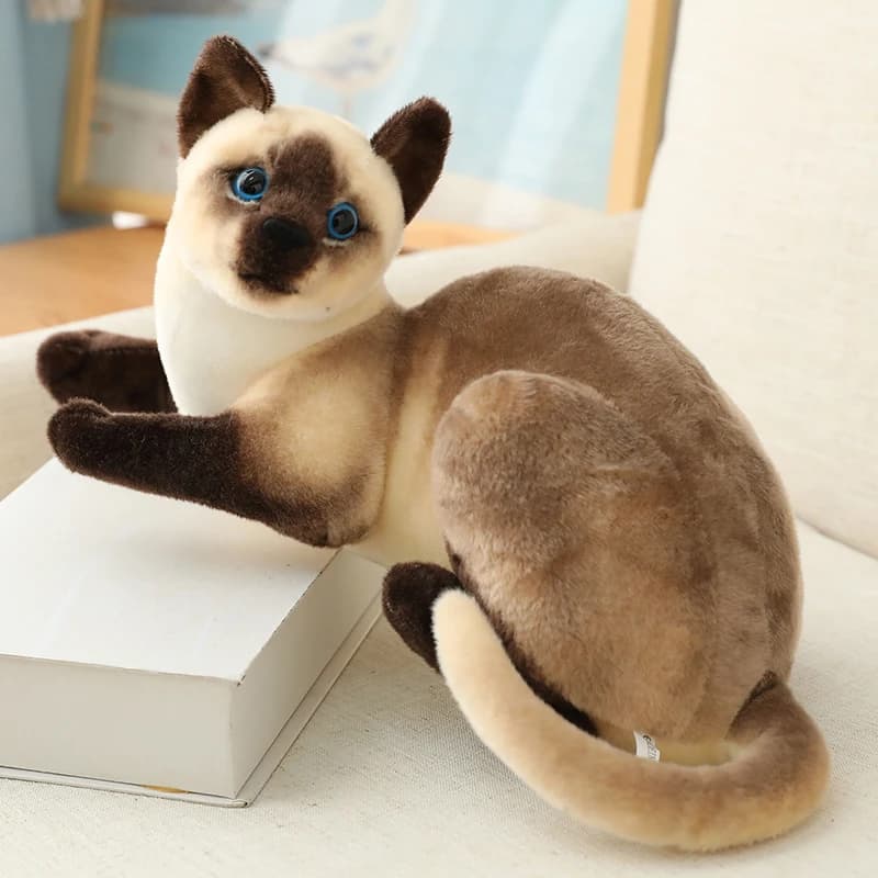26/30/40cm Real-life Cute Plush Cat Doll Soft Stuffed Animal Plush Kitten Toys for Children Cartoon Kids Girl Baby Birthday Gift