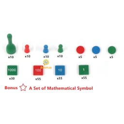 Montessori Math Toys Stamp Game for Children Addition/ Subtraction/ Multiplication/ Dvision Learning Tools Early Educational Toy