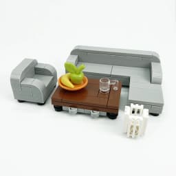 Compatible City MOC Building Blocks Bricks Parts House Furniture Kitchen Accessories Kits DIY Kids Toys Bed Sofa Piano Computer
