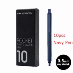 Kaco 10pcs/lot Gel Pen Set 0.5MM Push Business Student Pens Ballpoint Pучка School Office Stationery Supplies Smooth Writing