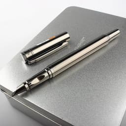 Luxury Quality PAILI 613A Metallic Gray Pen School Student Office 0.38mm Nib Fountain Pen New