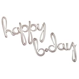 Happy Bday Letters Balloons Lowercase Conjoined Rose Gold Alphabet Foil Ballon Kids Birthday Party Decoration Banner Baby Shower