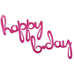 Happy Bday Letters Balloons Lowercase Conjoined Rose Gold Alphabet Foil Ballon Kids Birthday Party Decoration Banner Baby Shower