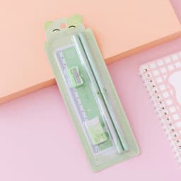 Cartoon HB Pencil School Supplies Set Wooden Pencil Set Cartoon Art Supplies Stationery Gifts Students Children's