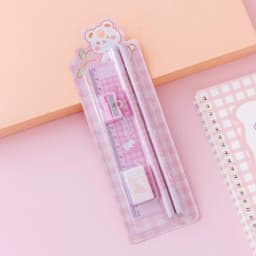 Cartoon HB Pencil School Supplies Set Wooden Pencil Set Cartoon Art Supplies Stationery Gifts Students Children's
