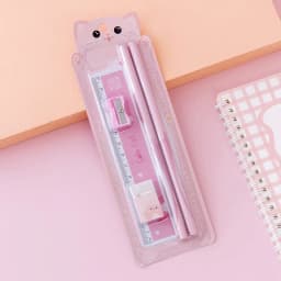 Cartoon HB Pencil School Supplies Set Wooden Pencil Set Cartoon Art Supplies Stationery Gifts Students Children's