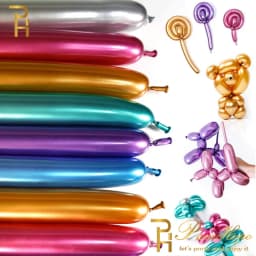 100pcs 260 Magic Strip Balloon Long Pearl Metal Latex Balloons Thick Metallic Inflatable Balloon Birthday Toy Party Decoration