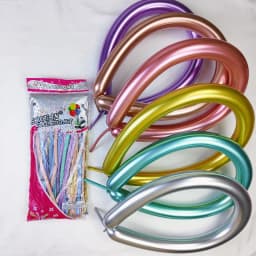 100pcs 260 Magic Strip Balloon Long Pearl Metal Latex Balloons Thick Metallic Inflatable Balloon Birthday Toy Party Decoration