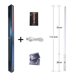 DamienSaber Xeno3.0 Pixel Lightsaber Smooth Swing Metal Hilt Heavy Dueling Light Sabers Bluetooth Toys with 34 Sound Fonts