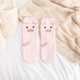 Lovely Cartoon Animals in Autumn and Winter Plush ThiCkened Warm Middle Tube Socks Cat pig panda Sleeping Socks Home Floor Socks