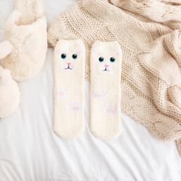 Lovely Cartoon Animals in Autumn and Winter Plush ThiCkened Warm Middle Tube Socks Cat pig panda Sleeping Socks Home Floor Socks