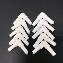 10pcs/lot 4mm Aquarium Air Tube Connector Elbow Y shape Fish Tank Accessories Air Pump Connector Control Valve Air Pipe Tubes