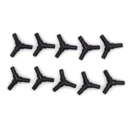 10pcs/lot 4mm Aquarium Air Tube Connector Elbow Y shape Fish Tank Accessories Air Pump Connector Control Valve Air Pipe Tubes