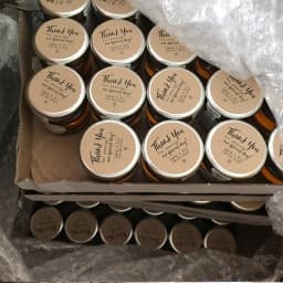 Round Kraft Paper Label Sticker Customize Text Logo Personalized Wedding Birthdays Hplodays Adhesive Sticker Handmade packing