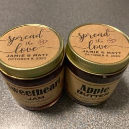 Round Kraft Paper Label Sticker Customize Text Logo Personalized Wedding Birthdays Hplodays Adhesive Sticker Handmade packing