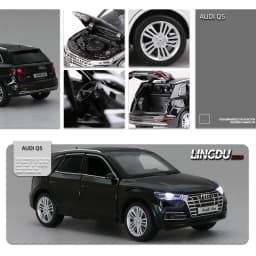 1:32 Q5 SUV Alloy Car Model Diecasts Metal Off-road Vehicles Car Model Simulation Sound and Light Collection Childrens Toy Gift