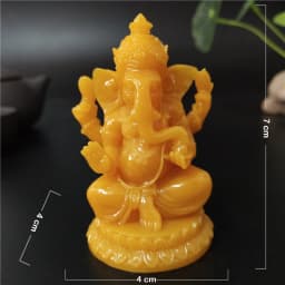 Bronze Color Lord Ganesha Buddha Statues Elephant Hindu God Sculpture Figurines Ornaments Resin Home Decoration Lucky Gifts