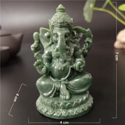 Bronze Color Lord Ganesha Buddha Statues Elephant Hindu God Sculpture Figurines Ornaments Resin Home Decoration Lucky Gifts