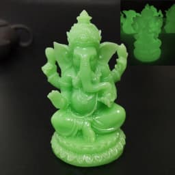 Bronze Color Lord Ganesha Buddha Statues Elephant Hindu God Sculpture Figurines Ornaments Resin Home Decoration Lucky Gifts