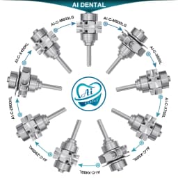 Dental Clinic Spare Parts Air Turbine Handpiece Replacement Rotor Ceramic Bearings Cartridge for High Speed Hand Piece