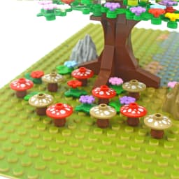 DIY Plants Accessories Mushroom Tree Building Blocks Grass Flowers City Parts Friends Jungle Bamboo Bricks Gift Kids Toys