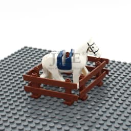 Moc Fence 1x8x2 2/3 Rail Handrail 6079 DIY Building Blocks Brick Compatible with City Street View Accessory Particles Toys