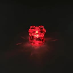 City LED Luminous Building Block minifigs Parts 2X2 Round Bricks DIY Decorative Ornament Pink and White Children Puzzle Toys