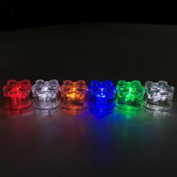 City LED Luminous Building Block minifigs Parts 2X2 Round Bricks DIY Decorative Ornament Pink and White Children Puzzle Toys