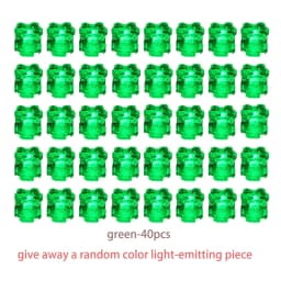 City LED Luminous Building Block minifigs Parts 2X2 Round Bricks DIY Decorative Ornament Pink and White Children Puzzle Toys