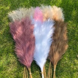 1Pcs 120cm Artificial Reed Flower Bouquet Plume Pampas Grass Dried Flowers For Home Room Decor Wedding Birthday Party Supplies