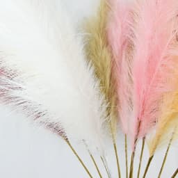 1Pcs 120cm Artificial Reed Flower Bouquet Plume Pampas Grass Dried Flowers For Home Room Decor Wedding Birthday Party Supplies