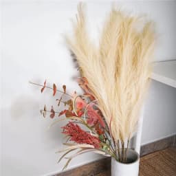 1Pcs 120cm Artificial Reed Flower Bouquet Plume Pampas Grass Dried Flowers For Home Room Decor Wedding Birthday Party Supplies