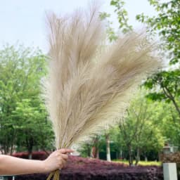 1Pcs 120cm Artificial Reed Flower Bouquet Plume Pampas Grass Dried Flowers For Home Room Decor Wedding Birthday Party Supplies