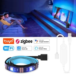 Smart Zigbee USB Led Lights Tuya Wifi RGB led Strip DC5V 5050 Smart Led TV Back Lighting Wok With Alexa Google Home