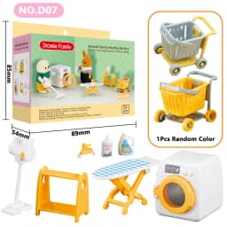 Toys Doll Forest Family Montessori Kitchen Miniature Doll House 1/12 Toy Kitchen Accessories Dollhouse Furniture Toys for Girls