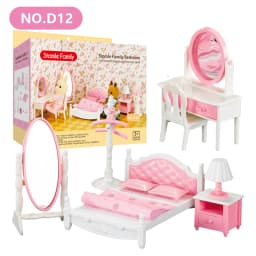 Toys Doll Forest Family Montessori Kitchen Miniature Doll House 1/12 Toy Kitchen Accessories Dollhouse Furniture Toys for Girls