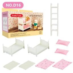 Toys Doll Forest Family Montessori Kitchen Miniature Doll House 1/12 Toy Kitchen Accessories Dollhouse Furniture Toys for Girls