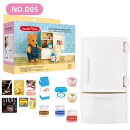 Toys Doll Forest Family Montessori Kitchen Miniature Doll House 1/12 Toy Kitchen Accessories Dollhouse Furniture Toys for Girls