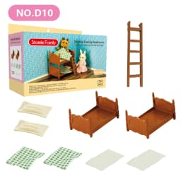 Toys Doll Forest Family Montessori Kitchen Miniature Doll House 1/12 Toy Kitchen Accessories Dollhouse Furniture Toys for Girls