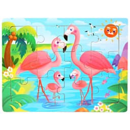 New 30 Pieces Wooden 3d Puzzles Cartoon Animal Jigsaw Puzzle Board Game Preschool Montessori Educational Toys For Children
