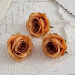 10PCS Artificial Flowers Wholesale Silk Fake Roses Valentine  Decoration Home Room Wedding Wreath Bridal Accessories Gift Box