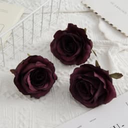10PCS Artificial Flowers Wholesale Silk Fake Roses Valentine  Decoration Home Room Wedding Wreath Bridal Accessories Gift Box