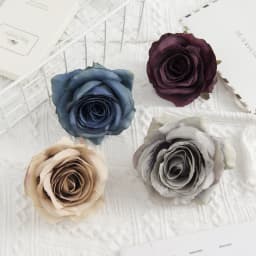 10PCS Artificial Flowers Wholesale Silk Fake Roses Valentine  Decoration Home Room Wedding Wreath Bridal Accessories Gift Box